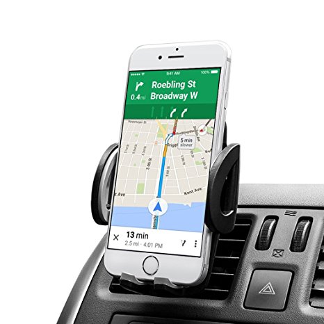 OFKP® Car Holder, Universal Cell Phone Air Vent Car Mount Phone Holder for iPhone 7 6 / 6 Plus / 5S / 5C / 4S, Samsung Galaxy S7 S6 /S7 S6 Edge / S5 / S4 / S3 / Note 4/3, Google Nexus 5/4, LG G4, Nokia, Xperia, Moto, HTC