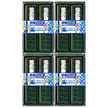 A-Tech For Apple 64GB Kit 8x 8GB PC3-8500 1066MHz Mac Pro MacPro5,1 MacPro4,1 Mid 2010 Early 2009 MB535LL/A A1289 MC561LL/A Memory RAM