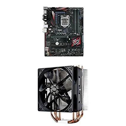 ASUS LGA1151 DDR4 DisplayPort HDMI SATA 6Gb/s USB 3.1 H170 ATX Motherboards H170 PRO GAMING with Cooler Master Hyper 212 EVO - CPU Cooler with 120mm PWM Fan