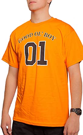 General Lee Good Ol' Boy 01" Dukes of Hazzard Men's Orange T Shirt