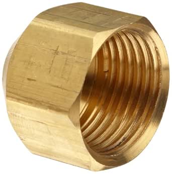 Anderson Metals Brass Tube Fitting, Cap, 3/16" Tube OD