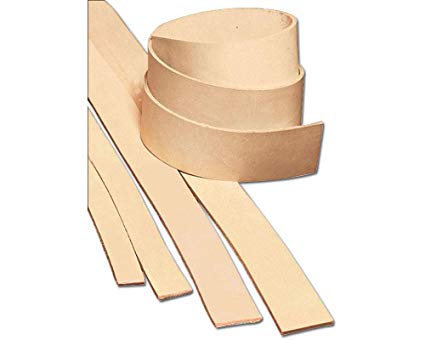 Tandy Leather Heavyweight Natural Cowhide Leather Strip 1-1/2" (38 mm) x 50" (1.3 m) 4532-00