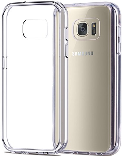 Galaxy S7 Case, S7 Case, BENTOBEN Transparent Ultra Slim Flexible TPU Bumper Anti Slip Scratch Resistant Premium Clear Crystal Back Cover Protective Case for Samsung Galaxy S7 G930 Transparent