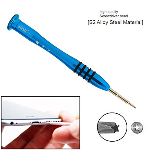 ACENIX New 5 Point Star Pentalobe Screwdriver For iPhone 5S iPhone 6 / 6S / 6 s Plus / 5C / 5 / 4 / 4G / 4S [ S2 Material ]