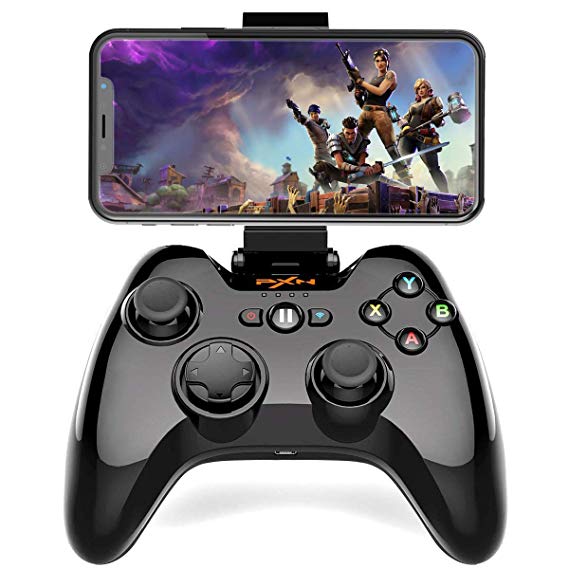 Wireless Gamepad Controller, Megadream iOS MFi Gaming Joystick with Clamp Holder for iPhone Xs, XR X, 8 Plus, 8, 7 Plus, 7 6S 6 5S 5, iPad, iPad Pro Air Mini, Apple TV - Direct Play