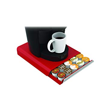 Mind Reader 'Coupe' 30 Capacity Coffee Pod Drawer, Red