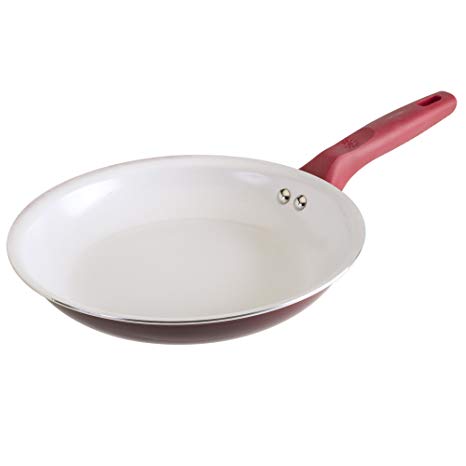 Ecolution Bliss Ceramic Non-Stick Fry Pan – Heavy Gauge Aluminum – 9.5", Red