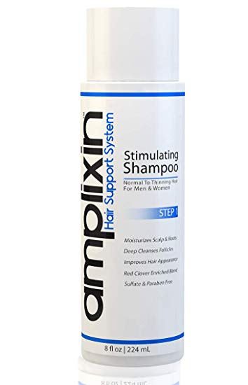 Amplixin Stimulating Hair Growth Shampoo for Women & Men, Anti Hair Loss Product for Normal To Thinning Hair, 8 fl Oz