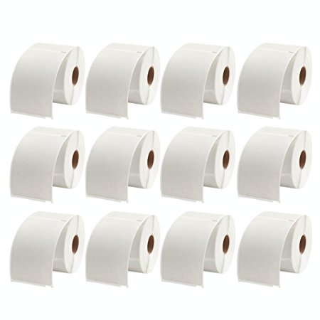 MFLABEL Dymo 1744907 Compatible Shipping Labels for LabelWriter 4XL (12 Rolls)