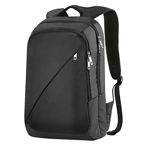 REYLEO Backpack Business Laptop Backpacks Men Women School Bag Water Resistant Rucksack for College Work Travel (Black)