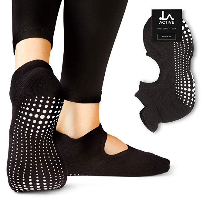 LA Active Grip Socks - Yoga Pilates Barre Ballet Non Slip
