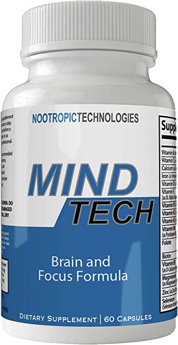 Mind Tech Nootropic Technologies Mindtech Brain Booster Supplement 60 Capsules 1 Month Supply Enhanced Mind Pills