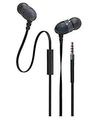 Canvas EP8 Wired Durable, Stereo Earphone for Cell Phones with HD Mic,for Laptop, Tablet Ear Phones Universal (Multi Colors May Vary)