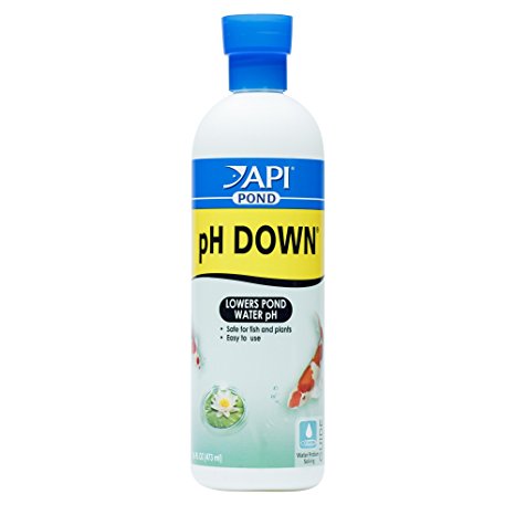 API POND pH DOWN Pond Water pH Reducing Solution 16-Ounce Bottle