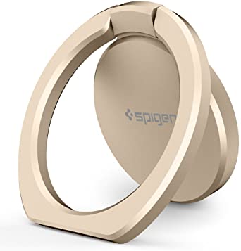 Spigen Style Ring 360 Cell Phone Ring/Phone Grip/Stand/Holder for All Phones and Tablets Compatible with Magnetic Car Mount - Champaign Gold