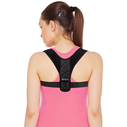 Posture Corrector for Women Men, Comfortable Posture Brace Posture Support Adjustable Posture Shoulder Support for Back Pain Relief(Chest 34"-42")