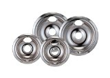 Stanco 4 Pack GeHotpoint Electric Range Chrome Reflector Bowls With Locking Notch