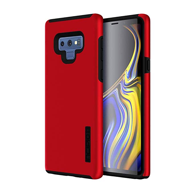Incipio DualPro Samsung Galaxy Note 9 Case with Shock-Absorbing Inner Core & Protective Outer Shell for Samsung Galaxy Note 9 - Iridescent Red/Black