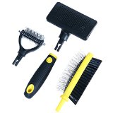 FurBuddy Pet Grooming Brush Kit for Any Type of Dog or Cat - All in One Kit Eliminates Mats and Hairballs