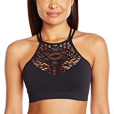 Mae Women's Hi-Neck Bralette With Cutouts