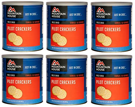 Mountain House Pilot Crackers #10 Can Freeze Dried Food - 6 Cans Per Case