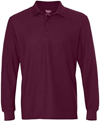 DryBlend Double Piqu Long-Sleeve Polo (G729)