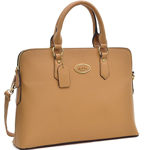 DASEIN Women Slim Handbag Designer Purse Briefcase Satchel Top Handle Laptop Shoulder Bag