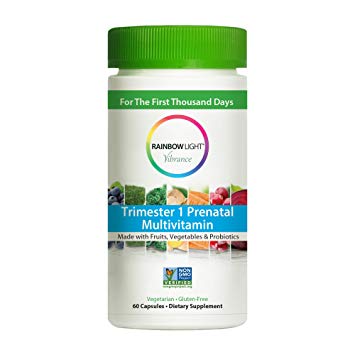 Prenatal Trimester One Multivitamin Supports Healthy Immunity, Energy 60 Capsules