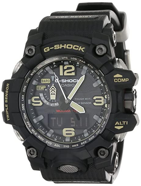 Casio G-Shock Analog-Digital Black Dial Men's Watch-GWG-1000-1ADR (G654)