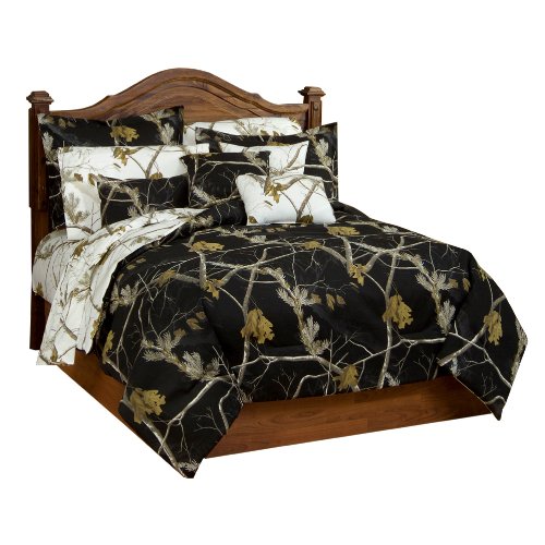 Realtree AP Black Queen Comforter/Sham Set