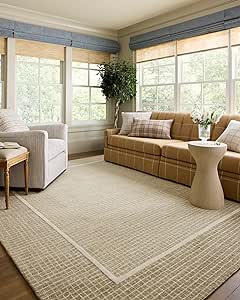 Loloi Chris Loves Julia Briggs Collection BRG-01 Wheat/Ivory 5'-0" x 7'-6" Area Rug