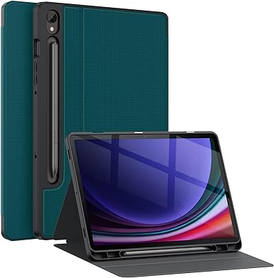 Soke Case for Samsung Galaxy Tab S9 2023 [SM-X710/X716B/X718U]-Premium Shock Proof Stand Folio Case, Multi-Viewing Angles, Soft TPU Back Cover for Galaxy Tab S9 11 inch Tablet, Teal