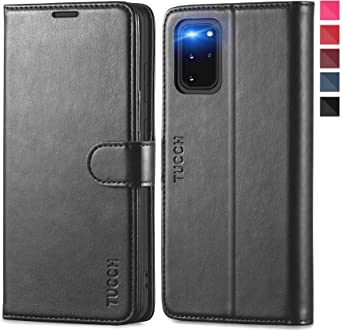 TUCCH Galaxy S20  Case, S20 Plus Case,PU Leather Wallet Case with Credit Card Holder Magnetic Closure RFID Blocking Folio Flip Cover Case Compatible with Galaxy S20  (6.7") - Black