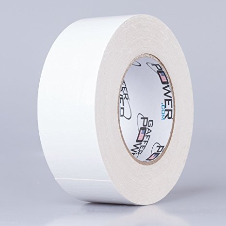 Gaffer Power Double Sided Tape, 2 Inches x 20 Yards, Heavy Duty Rug Liner, Made in the USA. Securing Carpets Tape for Clothes, Fabric, Many Other Applications.