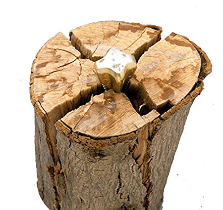 Garden Mile® Heavy Duty 1.5kg Wood Grenade Log Splitter Diamond Shaped 4 Sided Wood Splitting Wedge