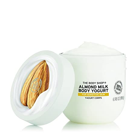 The Body Shop Almond Milk Body Yogurt, 48hr Moisturizer, for Sensitive and Dry Skin, 100% Vegan,6.98 Fl.Oz