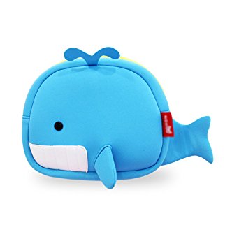 Nohoo Kids shoulder bag 3D Cute Zoo Cartoon School whale crossbody