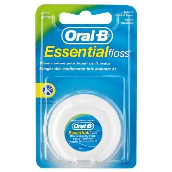 Oral-B Essential Floss Mint Waxed 50, Medium