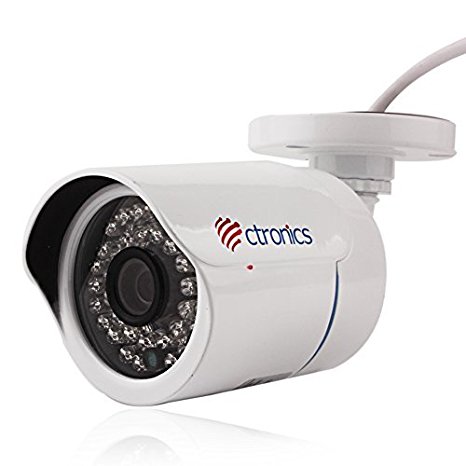 Ctronics WIFI IP Camera Night Vision Security Camera Hd 1080p 2MP 30m Ir Bullet Indoor&outdoor Long Wifi Range Ctipcw-123c1080pw