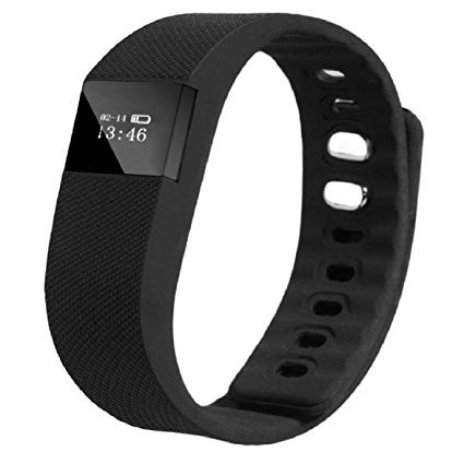Amison New Smart Wrist Band Sleep Sports Fitness Activity Tracker Pedometer Bracelet Watch (Black)