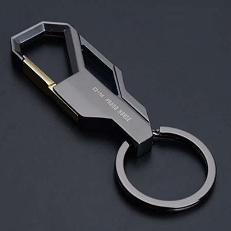 SOOKOO Car Business Keychain Key Ring for Men (Black)