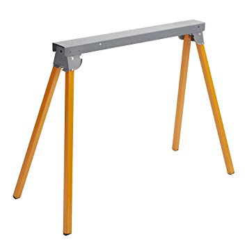 All Steel Folding Sawhorse Bora Portamate PM-3300. 33-Inch Tall Fold-up Heavy Duty Saw Horse. Fully Assembled, 500 lb. Capacity and Quickly Folds Up for Easy Storage