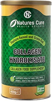 Collagen Powder, Bovine Collagen Peptides Powder, Premium Hydrolysed Collagen Supplement Unflavored Kosher and Halal Certified (450gr Can)