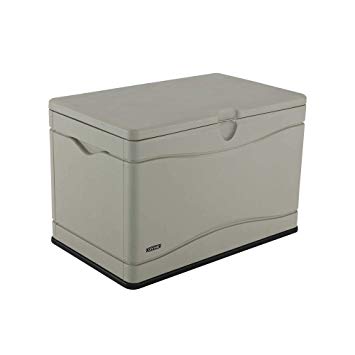 Lifetime 60059 Outdoor Storage Deck Box, 80 Gallon, Desert Sand