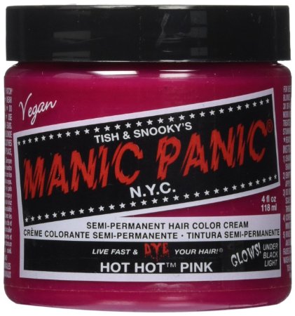 Manic Panic Semi Permanent Hair Color Cream - Hot Hot Pink 4 oz.