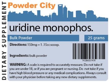Uridine Monophosphate Powder 25 Grams