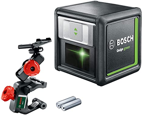 Bosch 0603663C00 Quigo Green Beam Cross Line Laser with MM02 Mount
