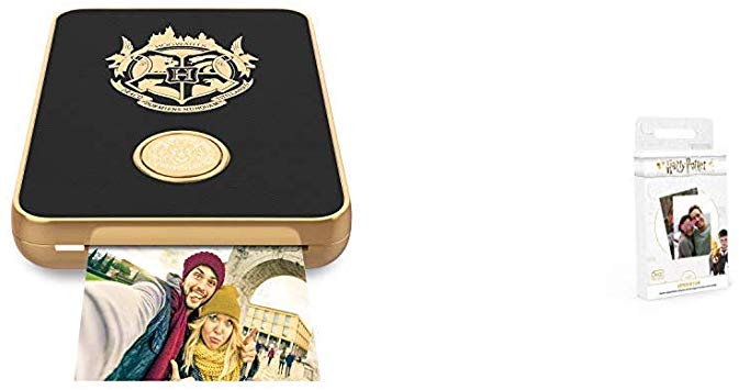 Harry Potter Magic Photo and Video Printer for iPhone and Android. Your Photos Come to Life Like Magic! - Black &  Potter Magic Photo and Video Printer Sticky Backed Film – 40 Pack