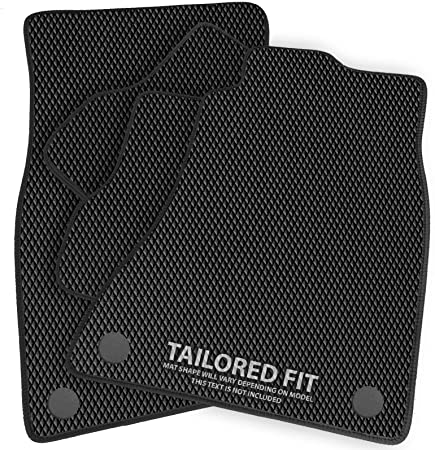 Luxury Rubber Car Mats for CR-Z 2010-2016 - Diamond Finish With Durable Black Ribbed Trim