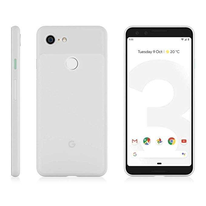 Fone-Stuff Google Pixel 3 Case, Ultra-Thin [0.3mm] Stylish Fully Protective Case Cover, Thinnest Hard Back Cover, Super Slim Matte Finish Extra Protection Camera Lip - Frosted White